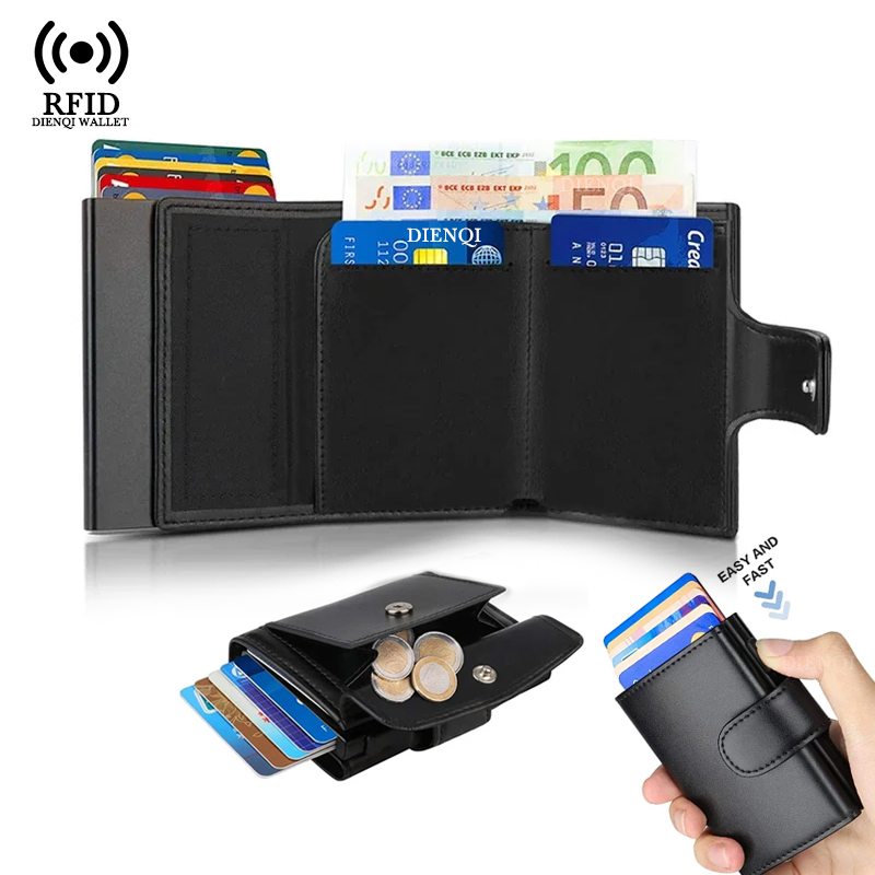 Coin Holder Men - حافظة بطاقات عمل معدنية حامل بطاقة