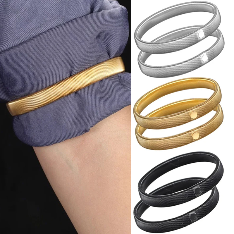 Men'S Accessories Clothing - قطعتان من حاملات أكمام القمصان المرنة،