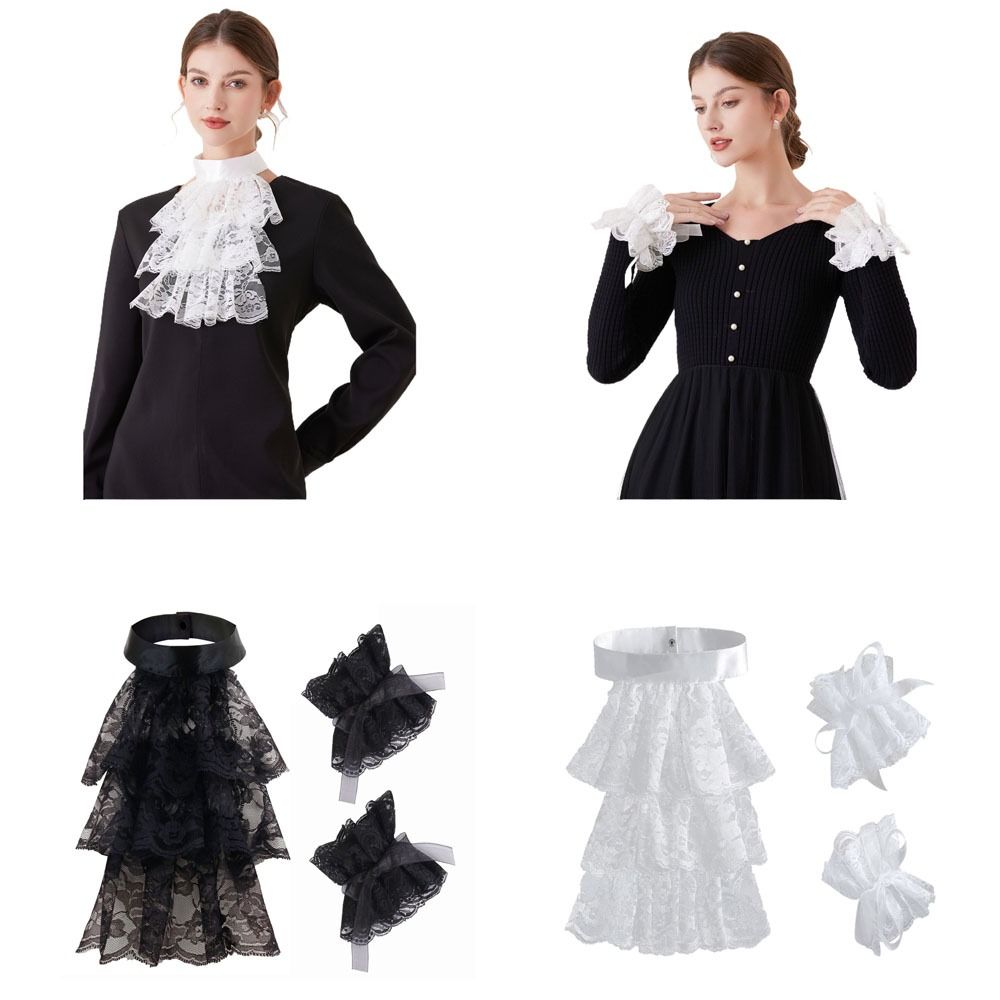 Men'S Victorian Accessories - ياقة جابو فيكتورية من الدانتيل قابلة