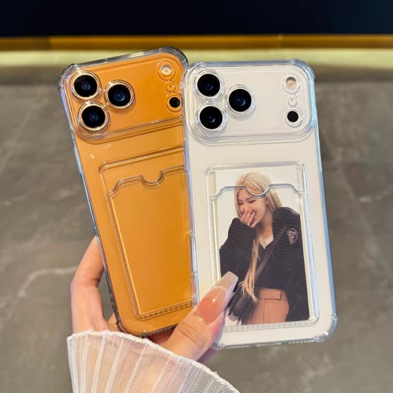 Phone Wallet Combo - غطاء شفاف مع فتحة للبطاقات لهواتف
