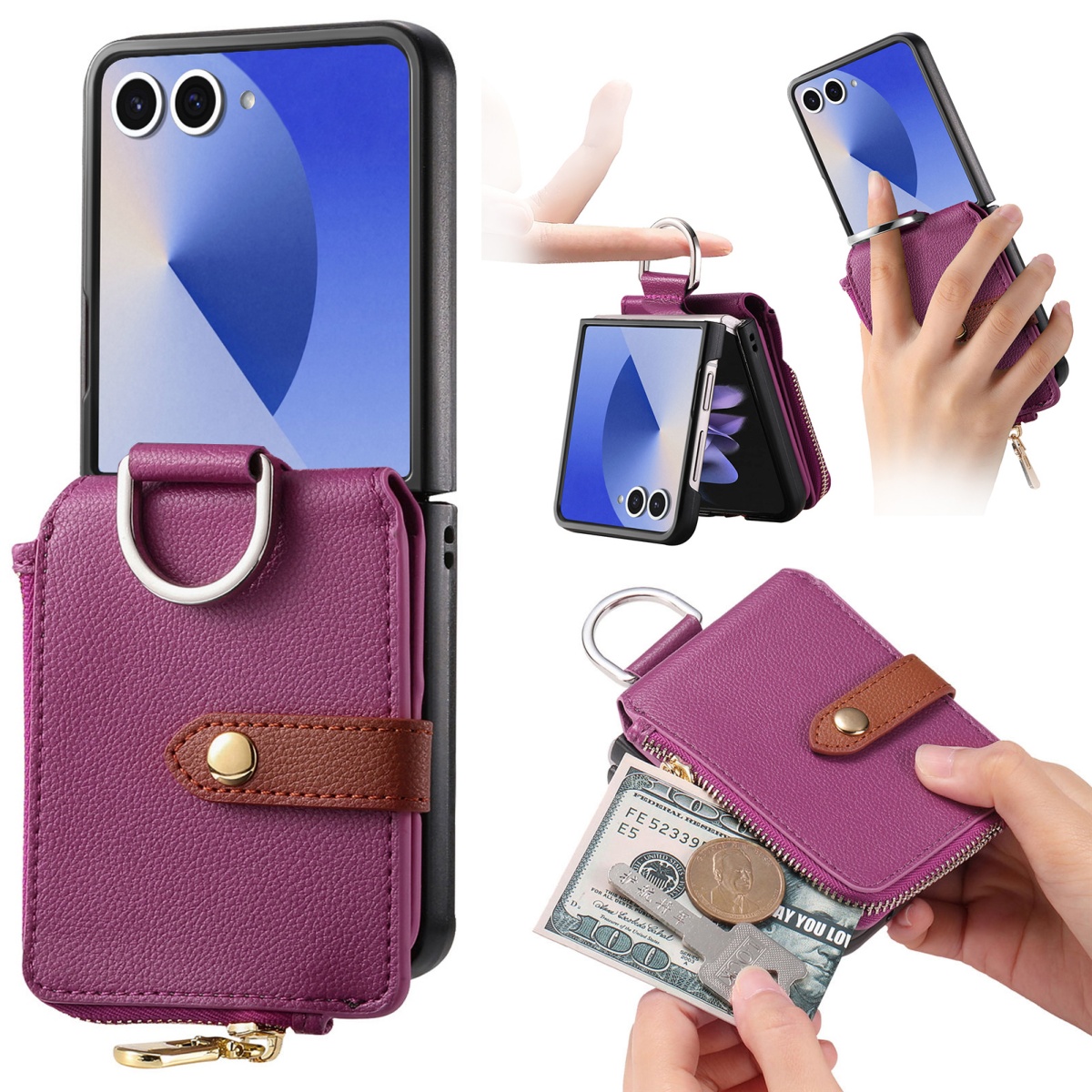 Phone Wallet Combo - حافظة هاتف فاخرة مع حامل بطاقات