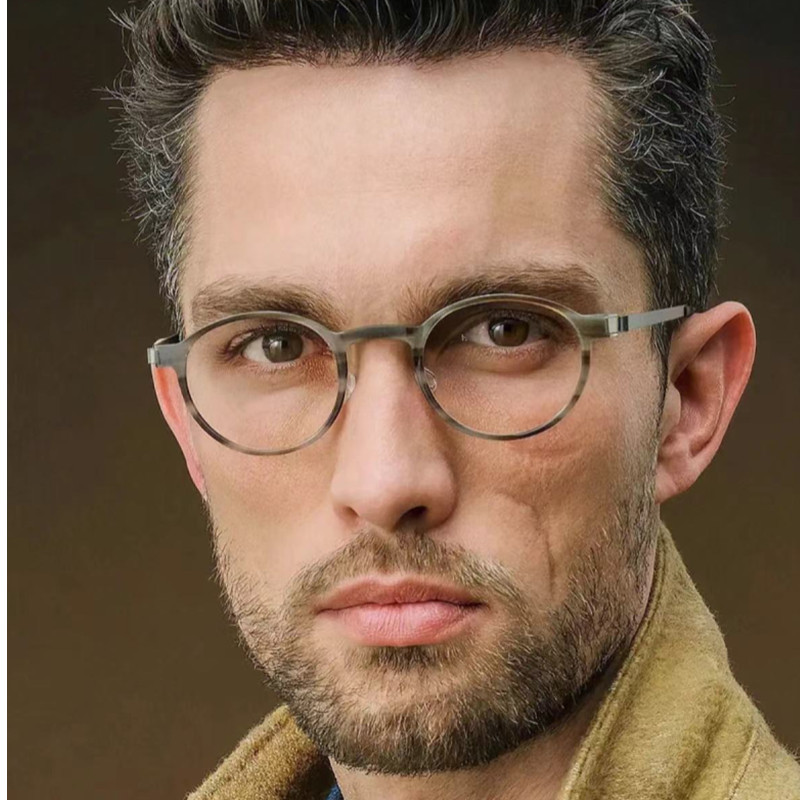 Men Accessories Hk - إطار نظارات بوفالو تيتانيوم للرجال والنساء