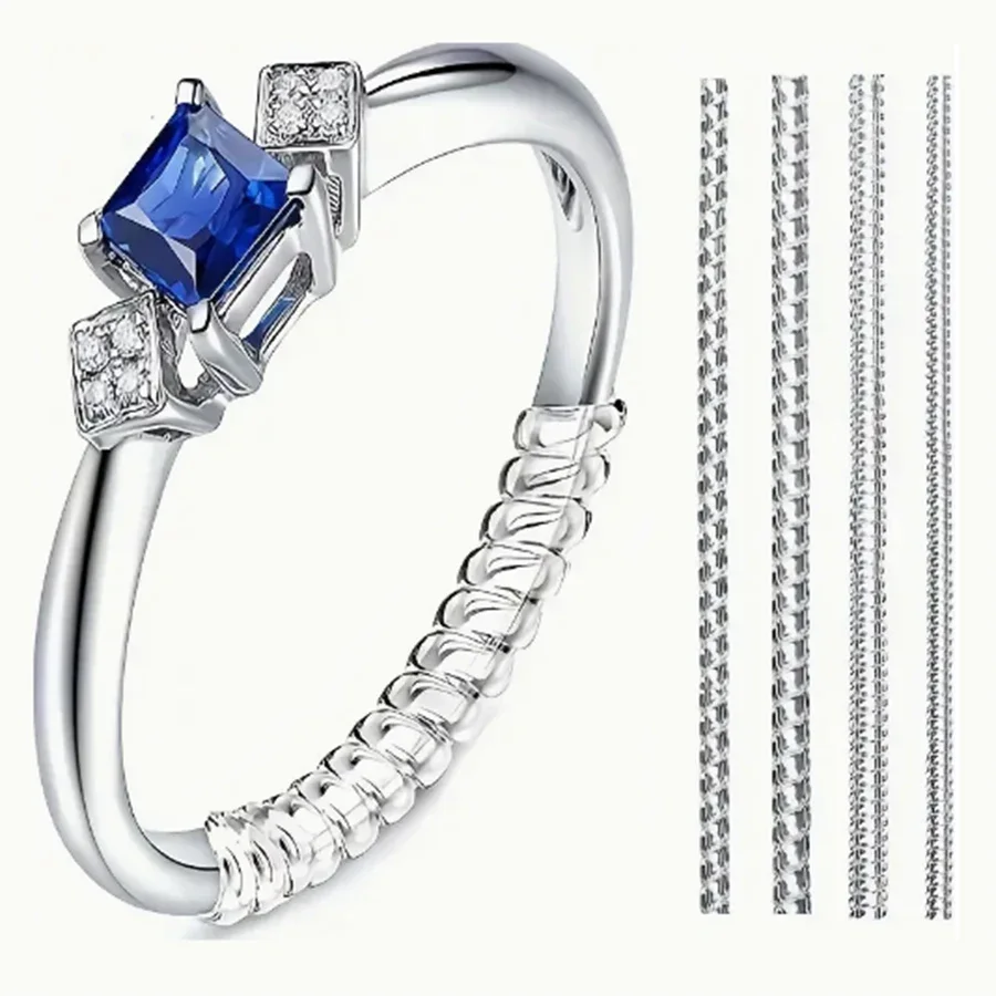 Men Accessories Ring - 4/8 قطع - أداة ضبط حجم