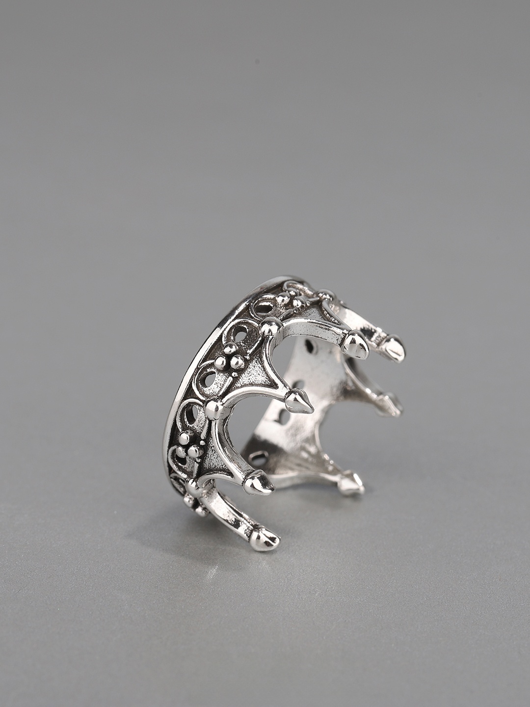خاتم تاج قوطي قابل للتعديل بتص - مراجعة Men Accessories Ring وسعره