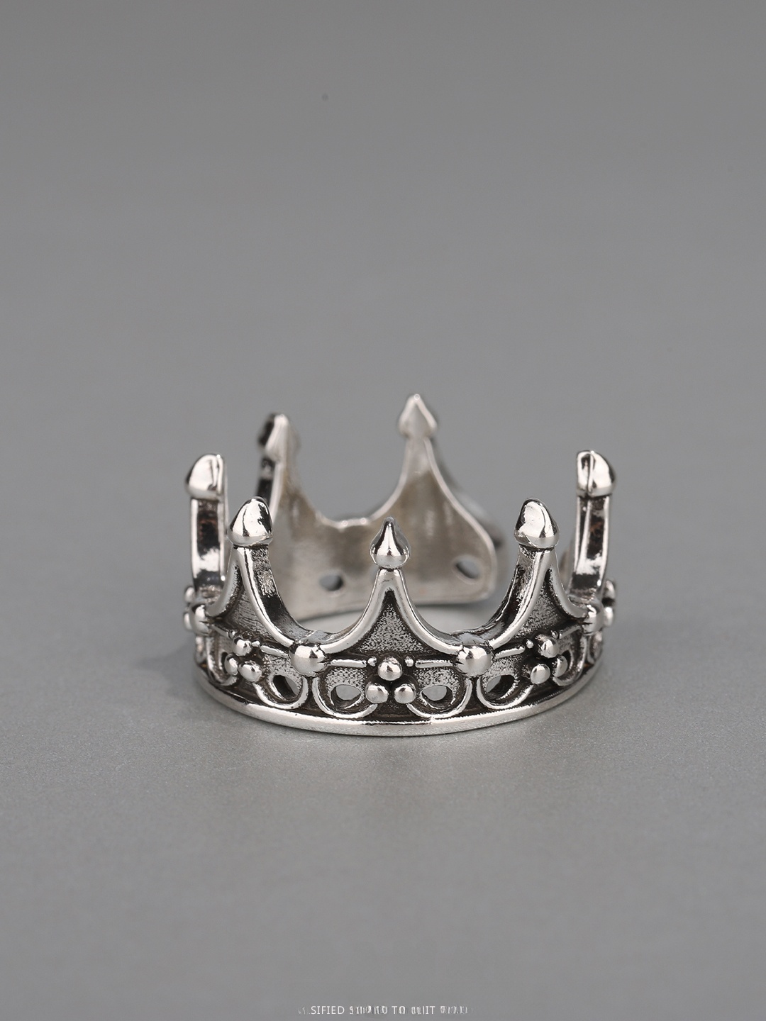 خاتم تاج قوطي قابل للتعديل بتص - مراجعة Men Accessories Ring وسعره