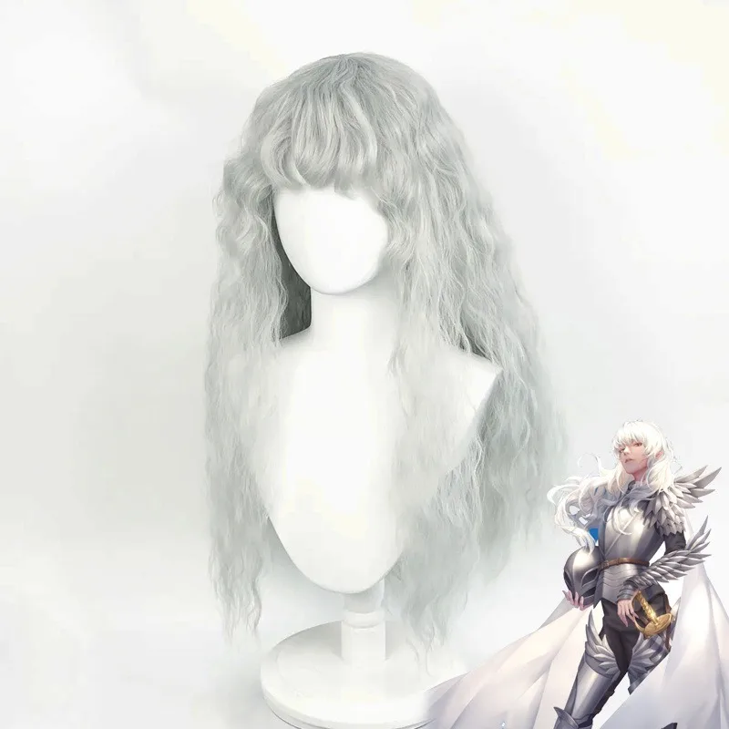 أنيمي لعبة Berserk شعر مستعار  - مراجعة Men Accessories In Silver وسعره