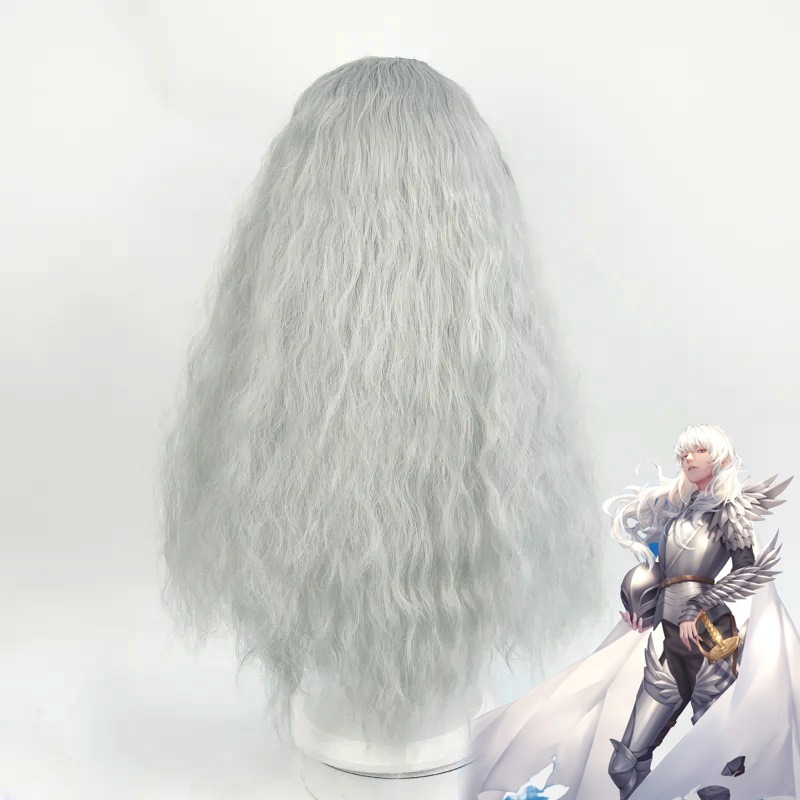 أنيمي لعبة Berserk شعر مستعار  - مراجعة Men Accessories In Silver وسعره