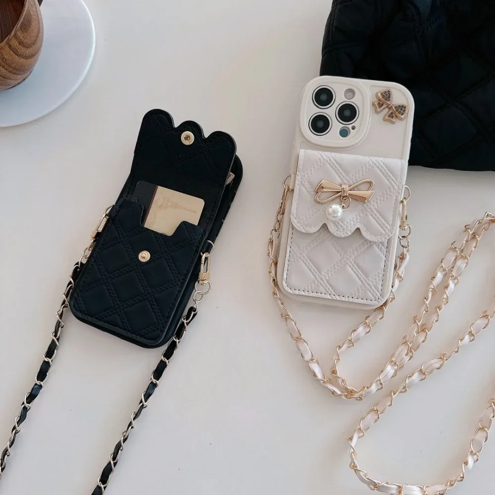 ثلاثية الأبعاد Bowknot Crossbo - مراجعة Phone Wallet Combo وسعره