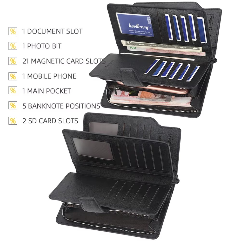 جديد سعة كبيرة الرجال محافظ مخ - مراجعة Coin Holder Men وسعره
