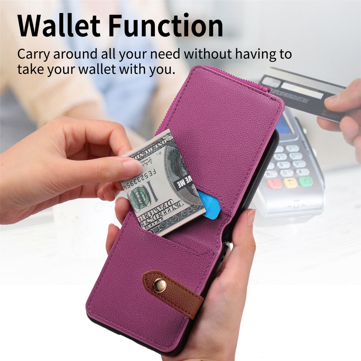 حافظة هاتف فاخرة مع حامل بطاقا - مراجعة Phone Wallet Combo وسعره