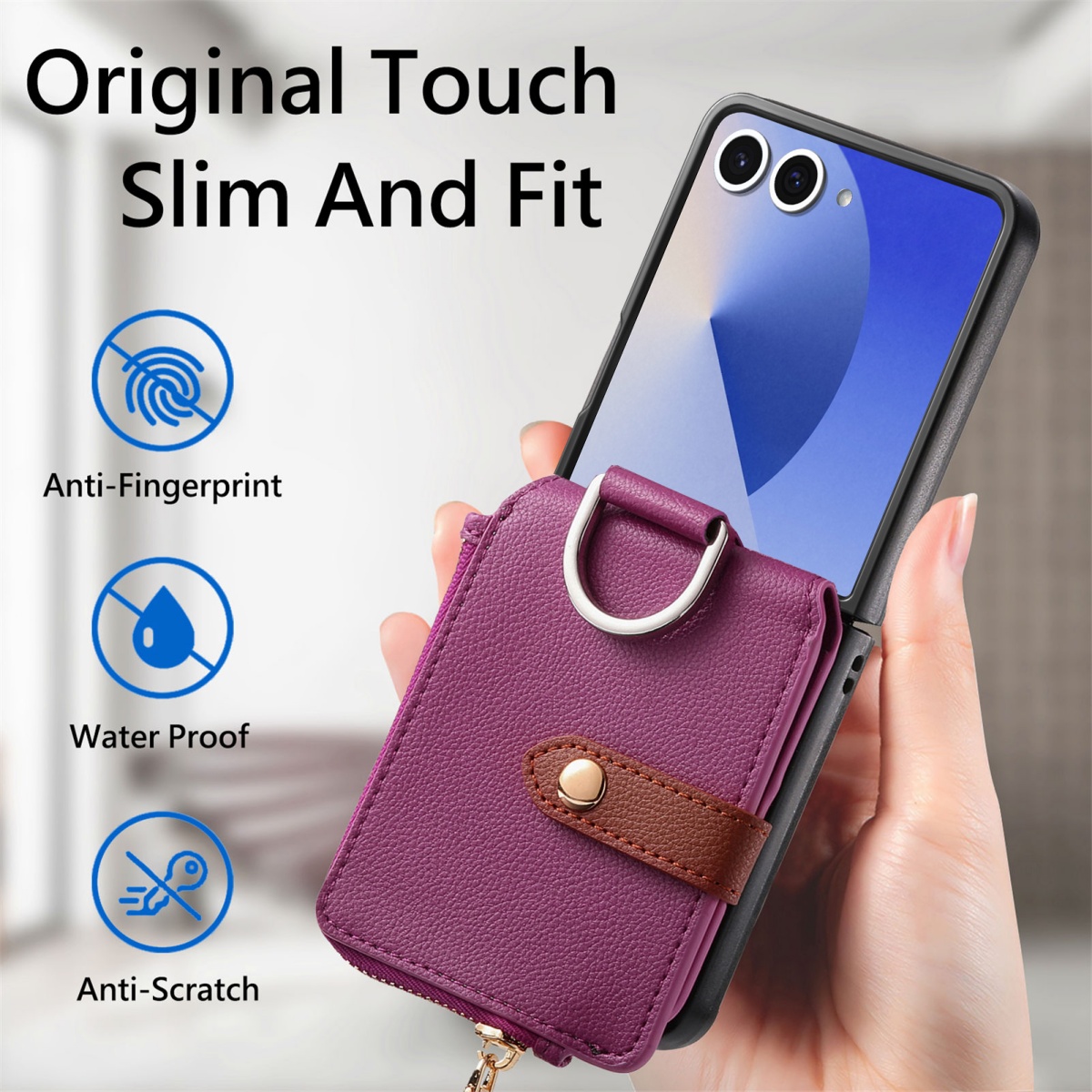 حافظة هاتف فاخرة مع حامل بطاقا - مراجعة Phone Wallet Combo وسعره