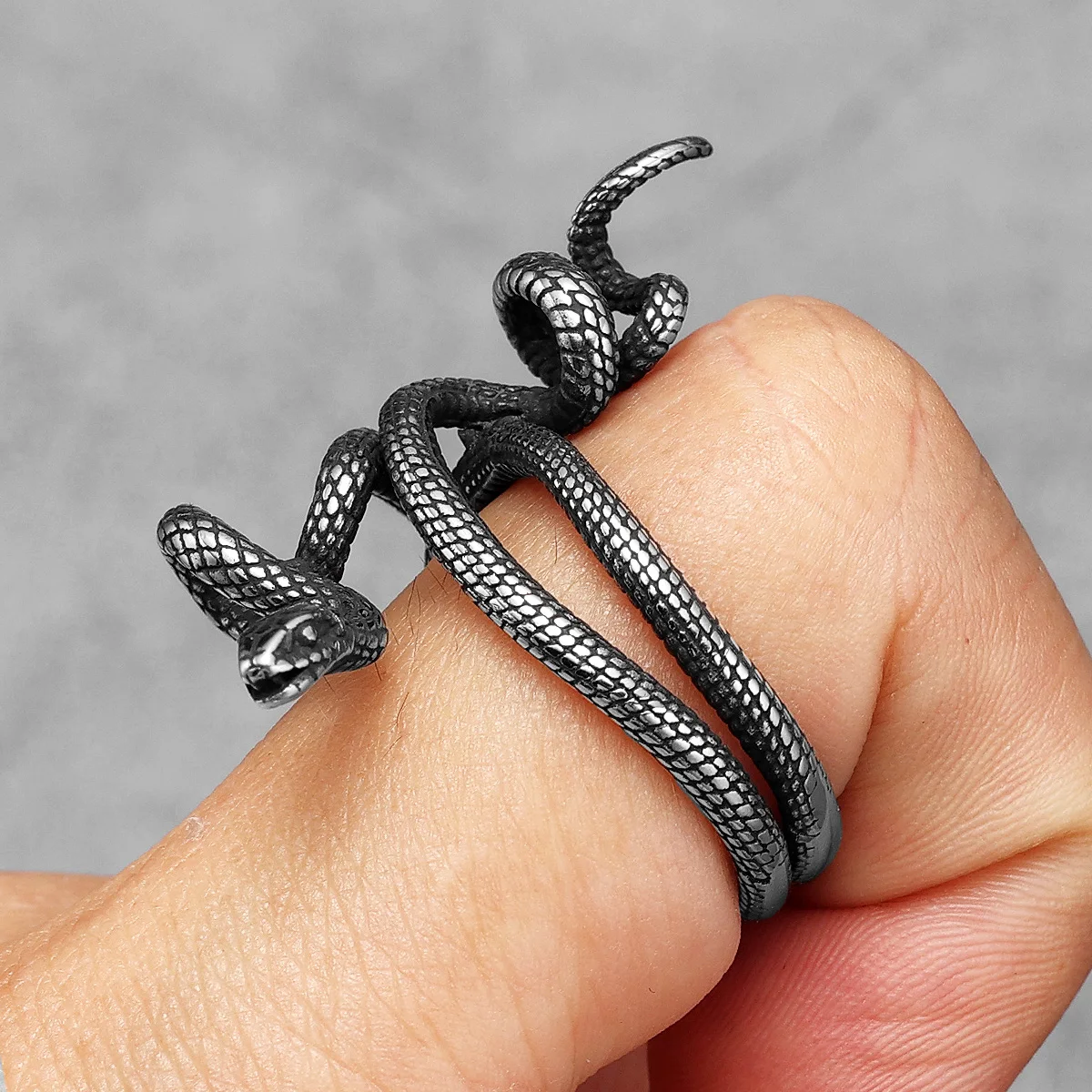خاتم الأفعى السام 316L الفولاذ - مراجعة Men'S Accessories Best وسعره