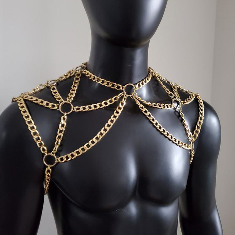 فاسق الرجال الكتف الجسم سلسلة  - مراجعة Men Accessories In Silver وسعره