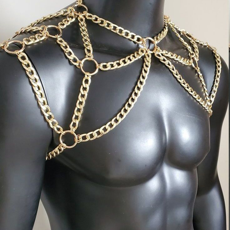 فاسق الرجال الكتف الجسم سلسلة  - مراجعة Men Accessories In Silver وسعره