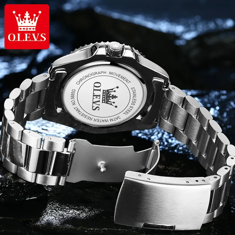 OLEVS ساعة كوارتز أصلية للرجال - مراجعة Men'S Accessories Luxury Brands وسعره