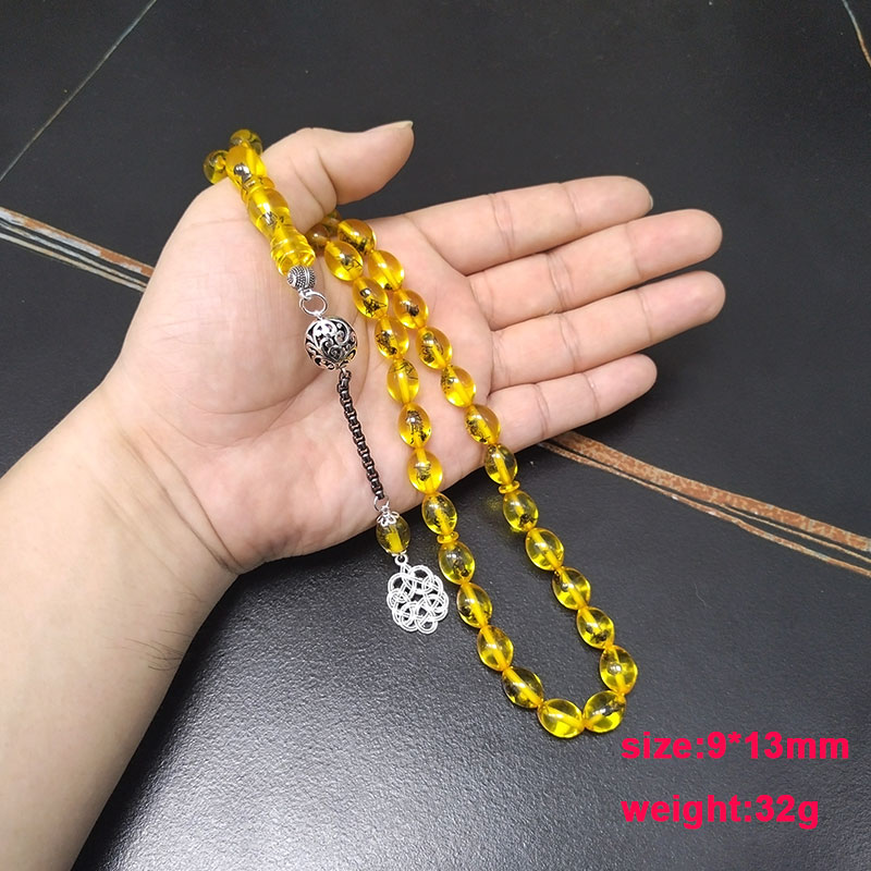 تسبيح الرجال الراتنج الأصفر ال - مراجعة Men Accessories Hk وسعره