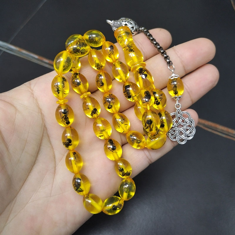 تسبيح الرجال الراتنج الأصفر ال - مراجعة Men Accessories Hk وسعره