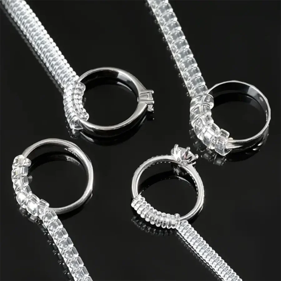 4/8 قطع - أداة ضبط حجم الخاتم  - مراجعة Men Accessories Ring وسعره