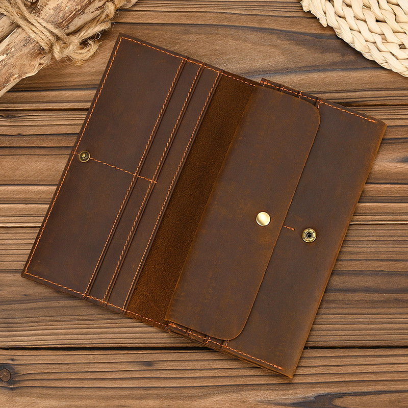 محفظة رجالية طويلة من جلد كريز - مراجعة Coin Holder Men وسعره