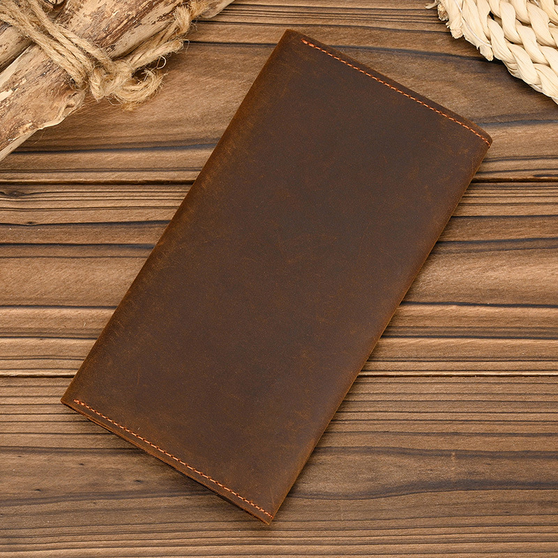 محفظة رجالية طويلة من جلد كريز - مراجعة Coin Holder Men وسعره