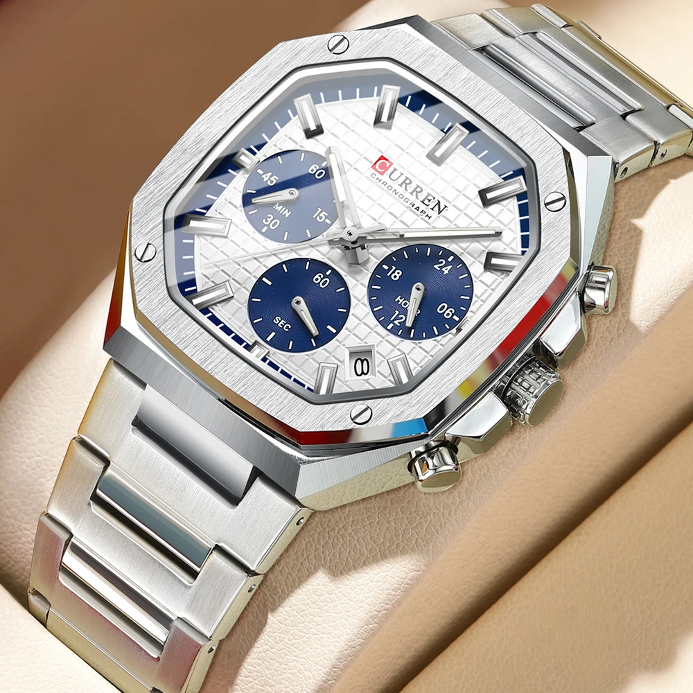 Curren-ساعة يد رجالية ، رياضة  - مراجعة Men'S Accessories Luxury Brands وسعره