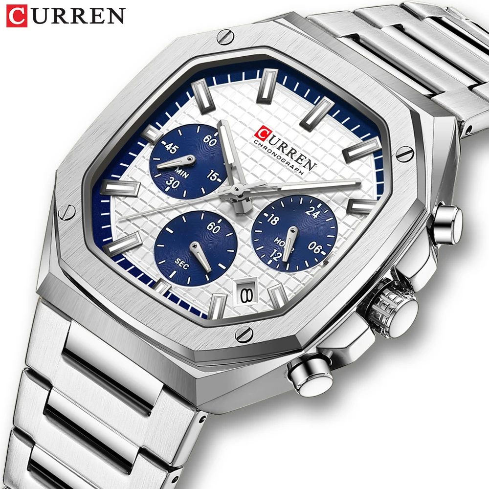 Curren-ساعة يد رجالية ، رياضة  - مراجعة Men'S Accessories Luxury Brands وسعره