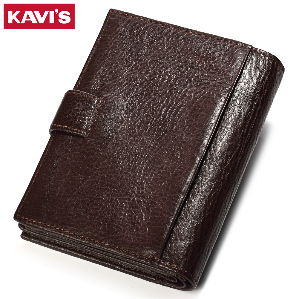 KAVIS محفظة جلدية أصلية للرجال - مراجعة Coin Holder Men وسعره